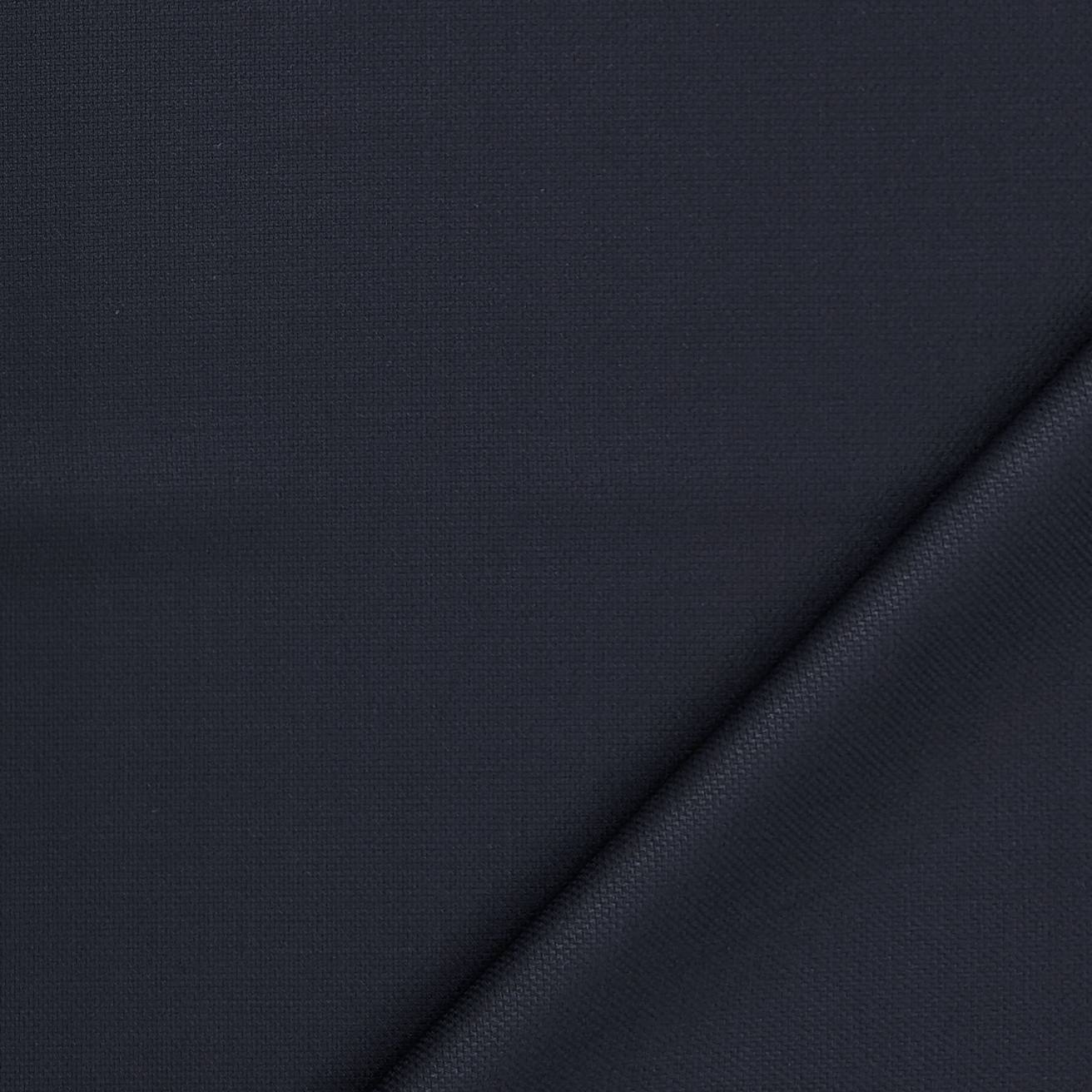 Trouser Fabric Canetti Italy Luxury 100s Wool Blended Textured Colour Dark Blue